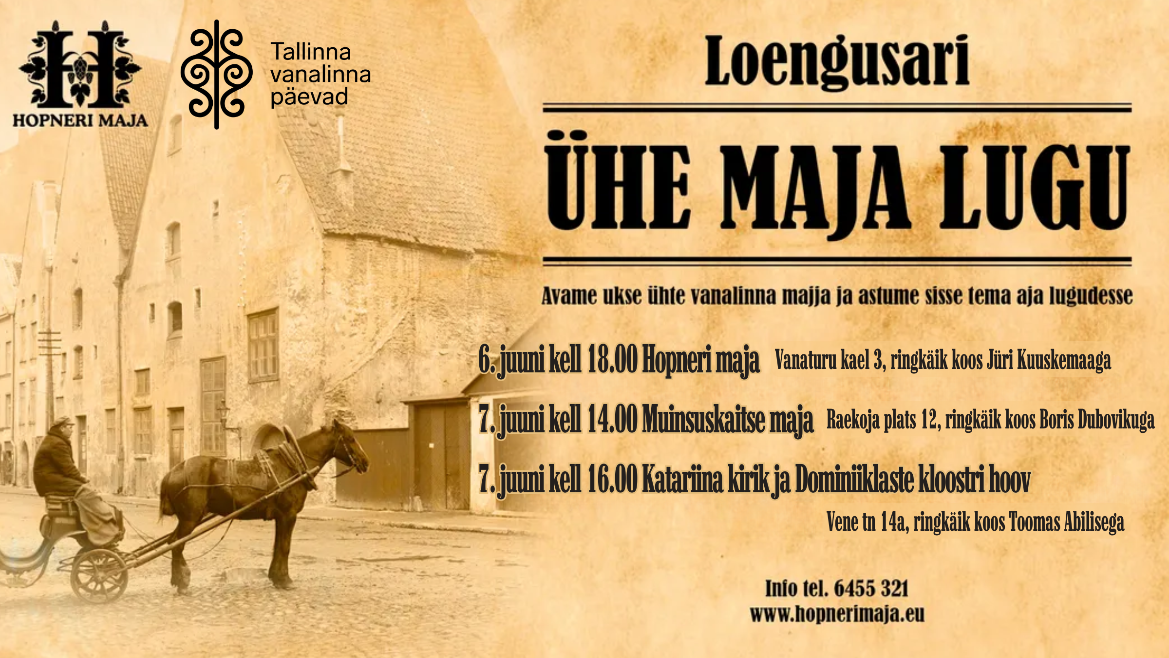 Loengusari ÜHE MAJA LUGU Jüri Kuuskemaa tutvustab Hopneri Maja