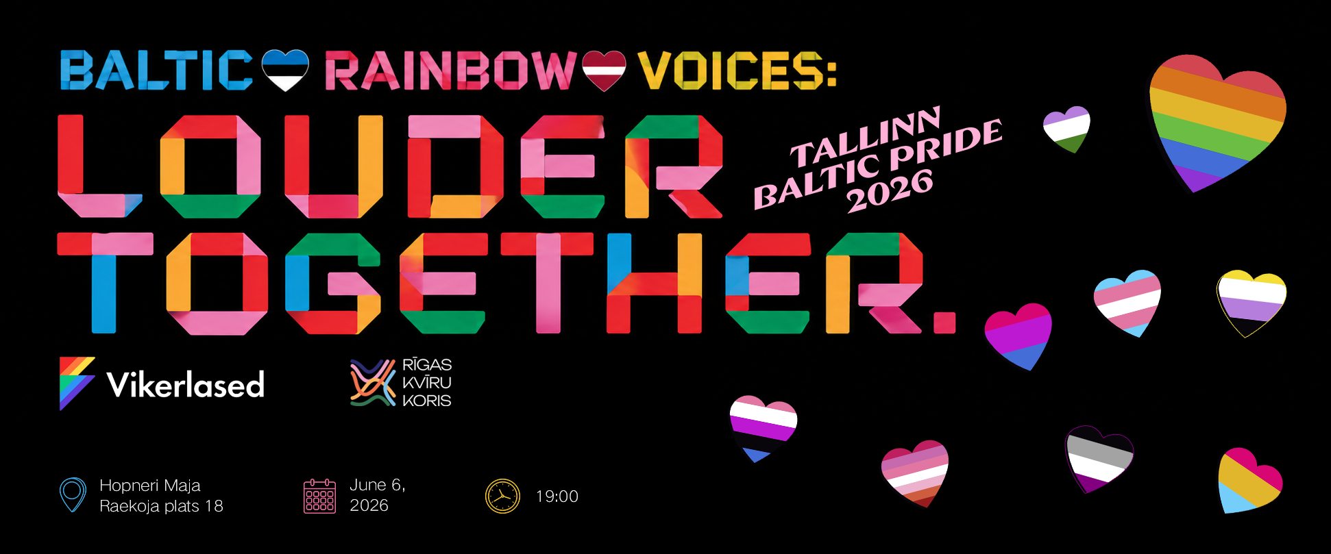 Balti vikerhääled/Baltic Rainbow Voices: Louder Together